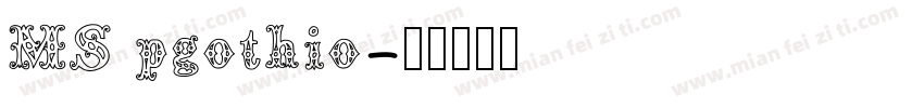 MS pgothio字体转换